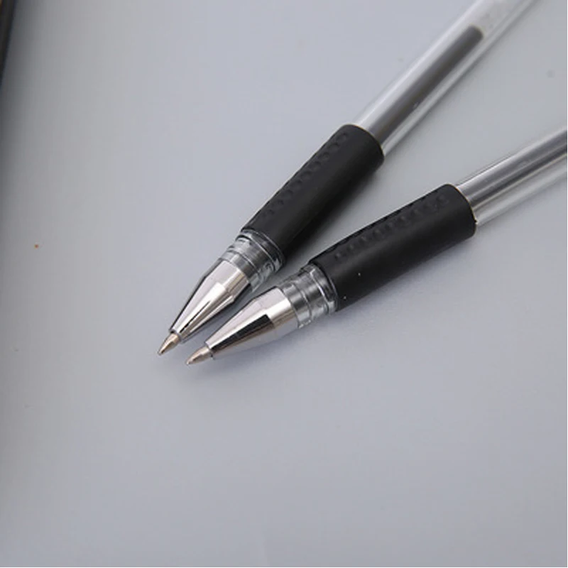 Гелевая ручка с черными чернилами, 3 шт., Высококачественная шариковая ручка с держателем для ручки, приклеенная к столу, офисные канцелярск...