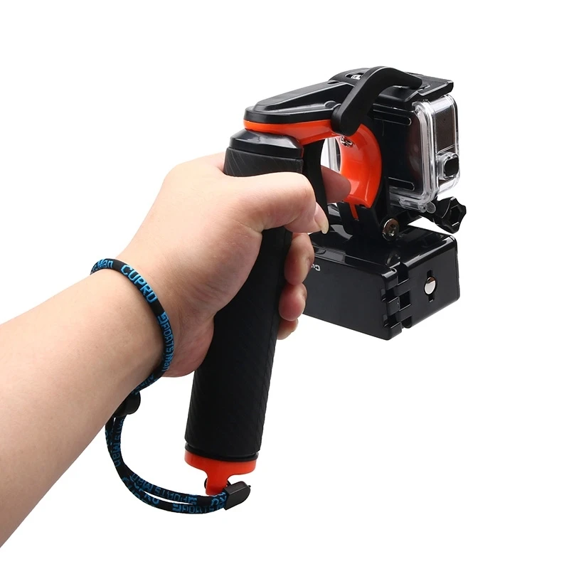 Shutter Trigger + Floating Hand Grip Diving Buoyancy Stick For GoPro HERO7 /6 Black /5 Black Diving Case