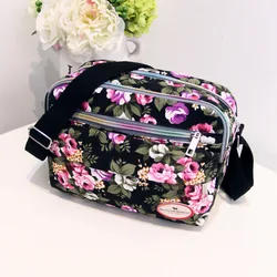 Canvas Flower Woman Small Shoulder Bags Female Cross Body Ladies Messenger Bag Luxury Woman Handbags Designer Bolsas Femininas