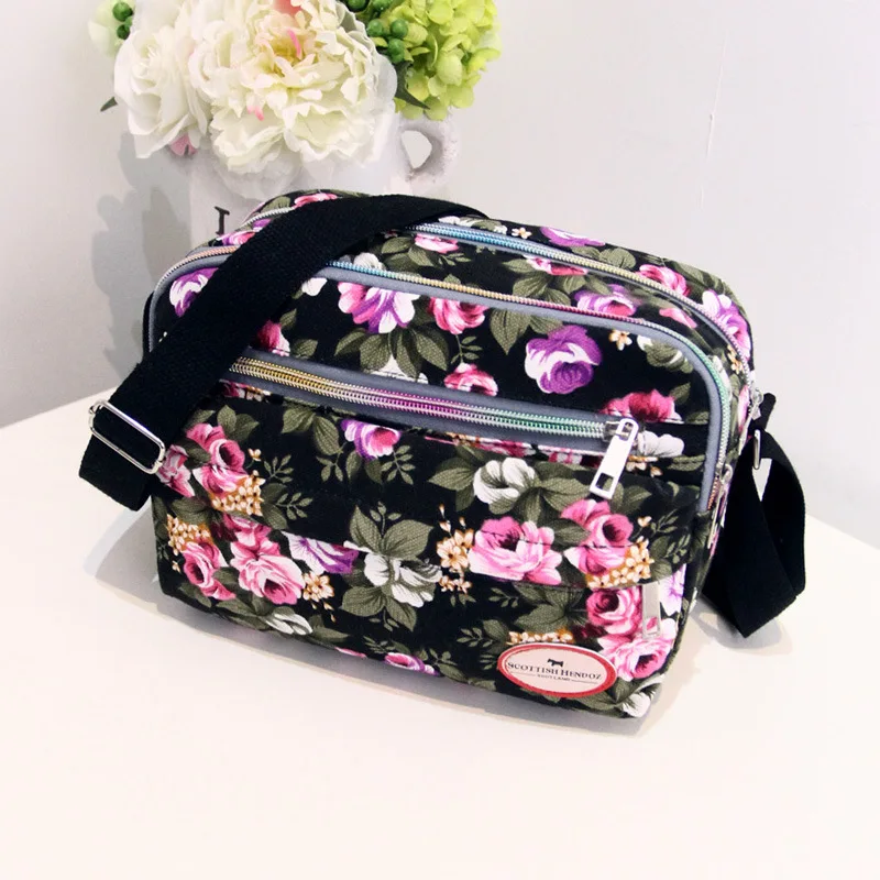 Płótno kwiat kobieta małe torby na ramię kobieta crossbody panie torba luksusowa kobieta torebki projektant Bolsas Femininas