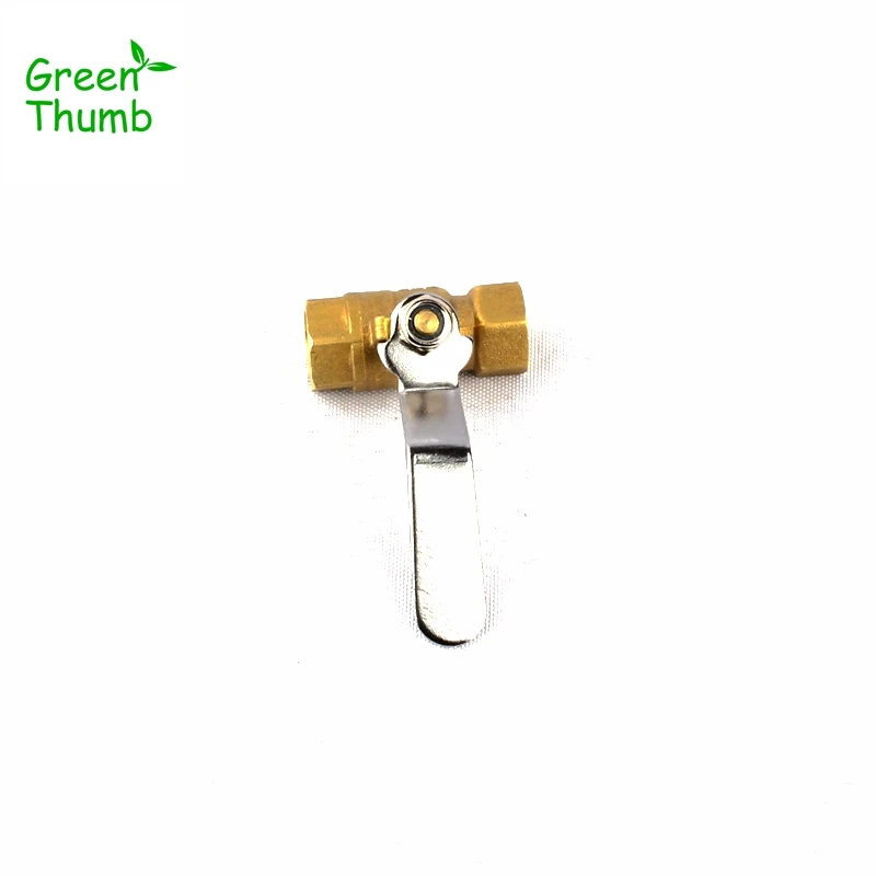 1pc 1/4 Inch Female Thread Brass Valve Connector for Garden Hose Copper Ball Valve Green Thumb High Pressure Spray Switch