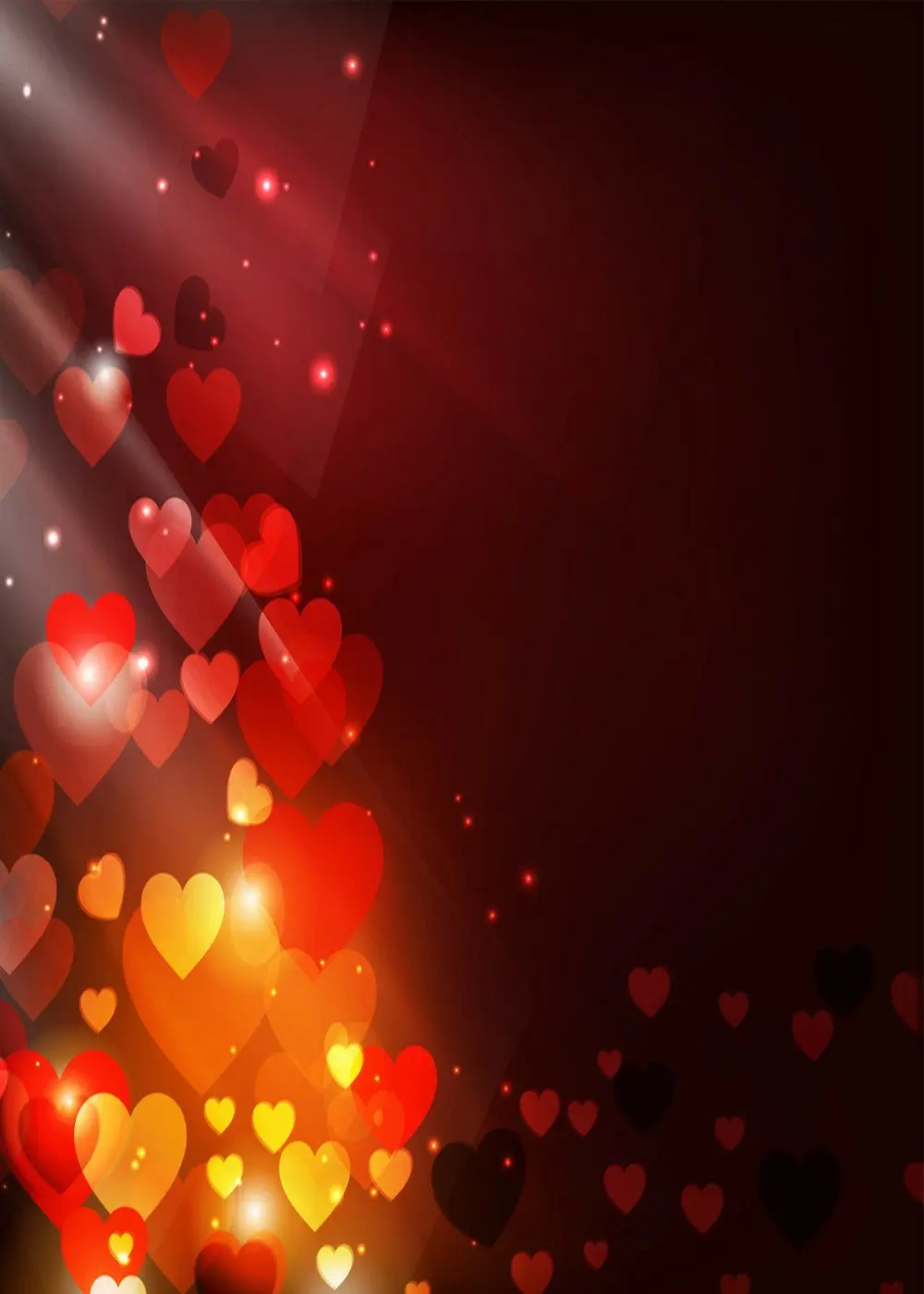 Capisco Valentine's Day Photography Background Vintage Red Love Backdrops Bokeh Glitter Backdrop Newborn Photo