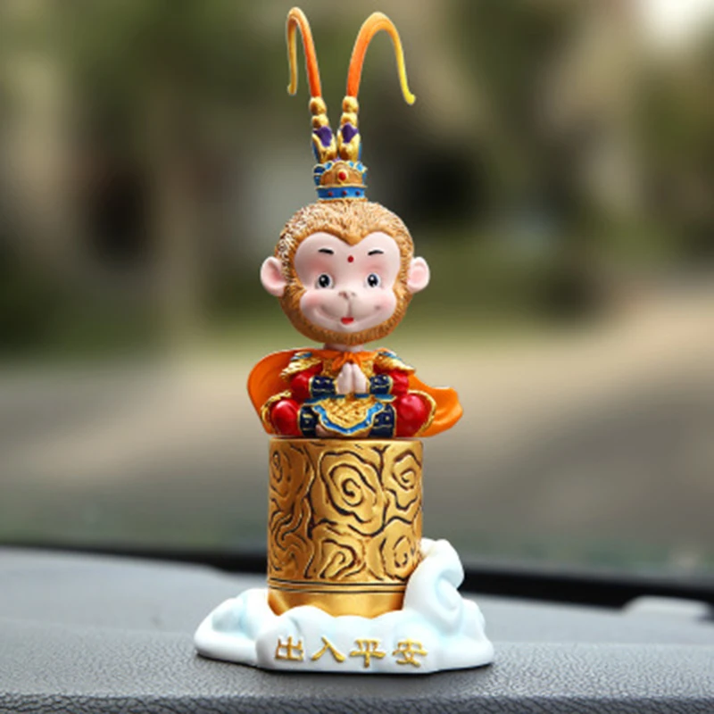 Kayme Shaking Head Monkey Car Dashboard Doll Auto Car Toy Ornaments Interior Furnishing Decoration Gift