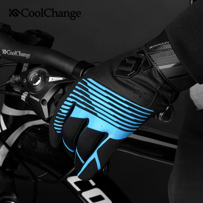 Mens Cycling Gloves Winter Thermal Fleece Bike Gloves Full Finger Gel Liquid Silicone Bicycle Gloves Bicicleta Accesorio Mujer