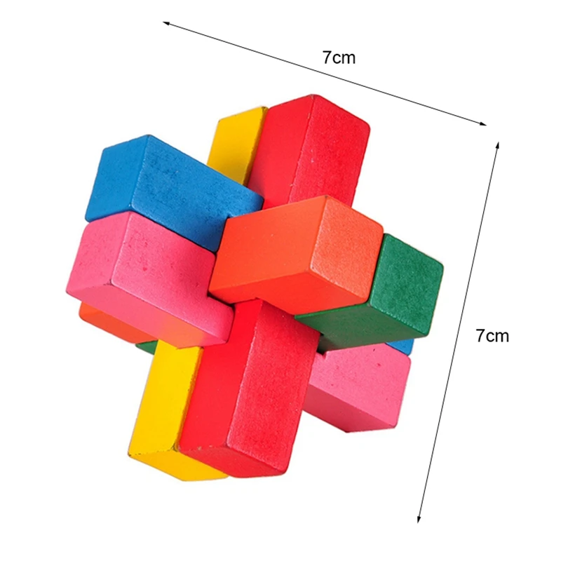 Kong Ming-大人と子供のための木製のおもちゃ,カラフルなスライドパズル,頭の体操パズル,インターロッキングバーゲーム,小さなサイズのギフト