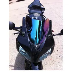 Motorcycle Double Bubble Windshield WindScreen Screen For 2004 2005 06 2007 Honda CBR1000RR CBR 1000 RR Fireblade Black Iridium