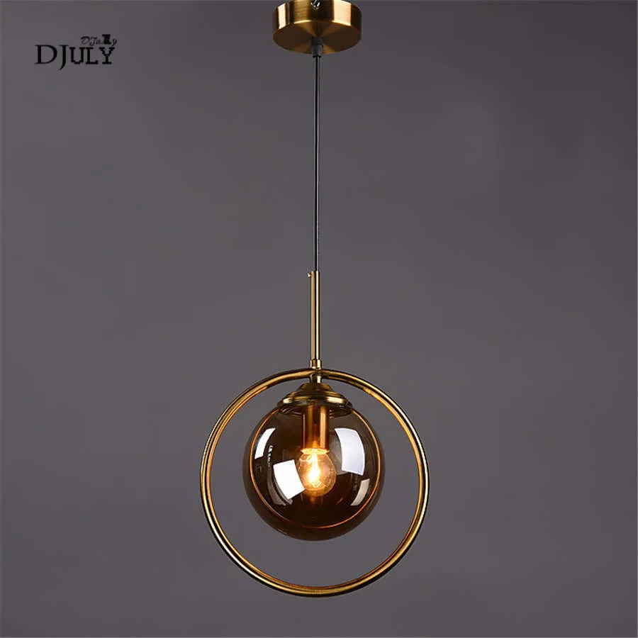 

postmodern stained Glass Ball pendant lights nordic home decor living room led hanging lamp bar kitchen luxury light fixtures