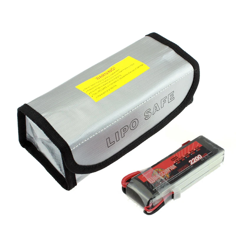 Multiple functional Lipo Battery Explosion-proof 185*75*60mm Lipo Battery Protection Guard Safety Bag for LiPo Charging