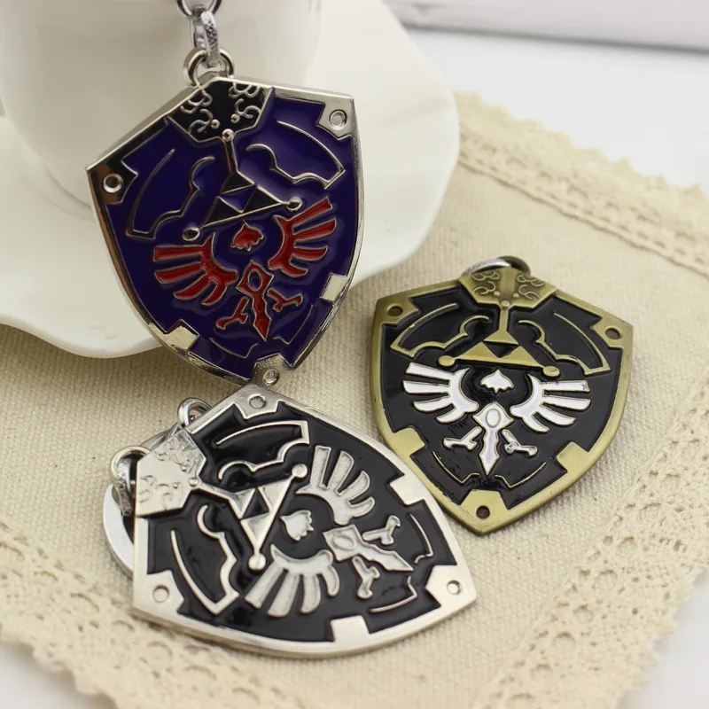 Anime Breath of the Wild Keychain Link Metal Key Chains Logo Car Keyrings Holder Cosplay Pendants Accessories Figure Doll