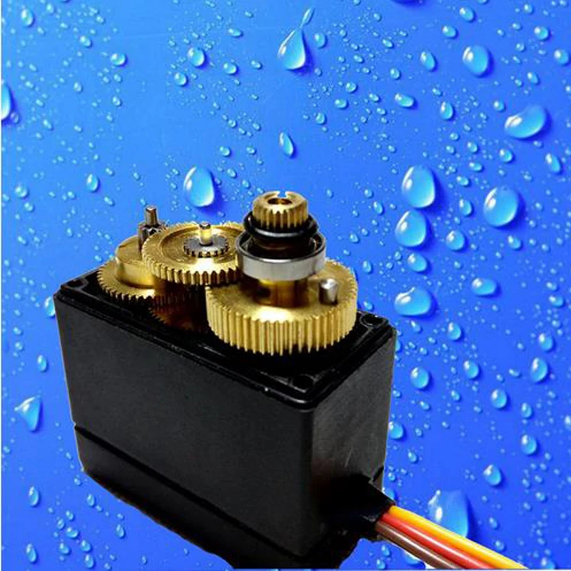 DT-3316 à prova dwaterproof água alto torque completo metal engrenagem rc servo motor avião helicóptero barco carro digital servo, 15kg torque, ângulo de