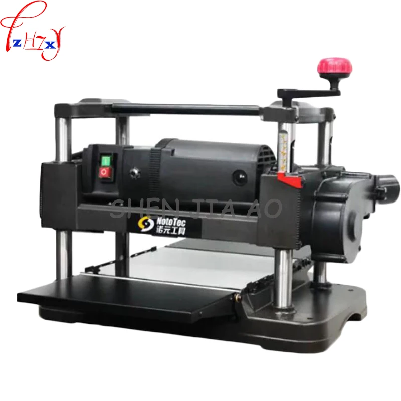 1pc 220V 1500W 12 inch exquisite desktop flat knife cutting machine industrial / home automatic feeding woodworking planer