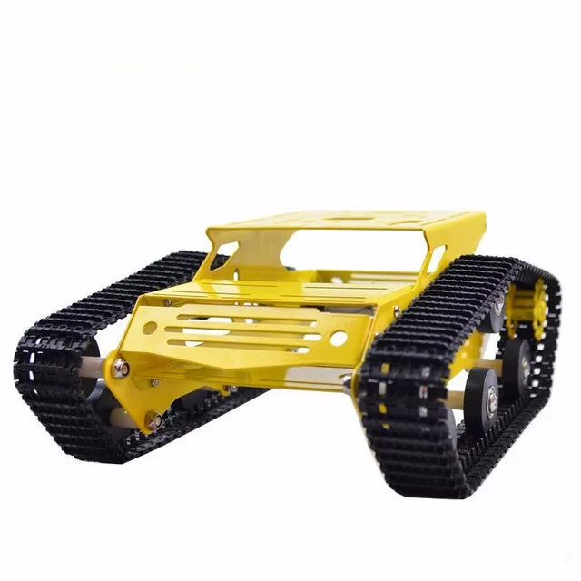 Robot Tank Car Metal Frame With DC Motor Caterpillar Crawler Chassis For DIY Robotic Model Robotics Experiment RC Toy Remote Kit