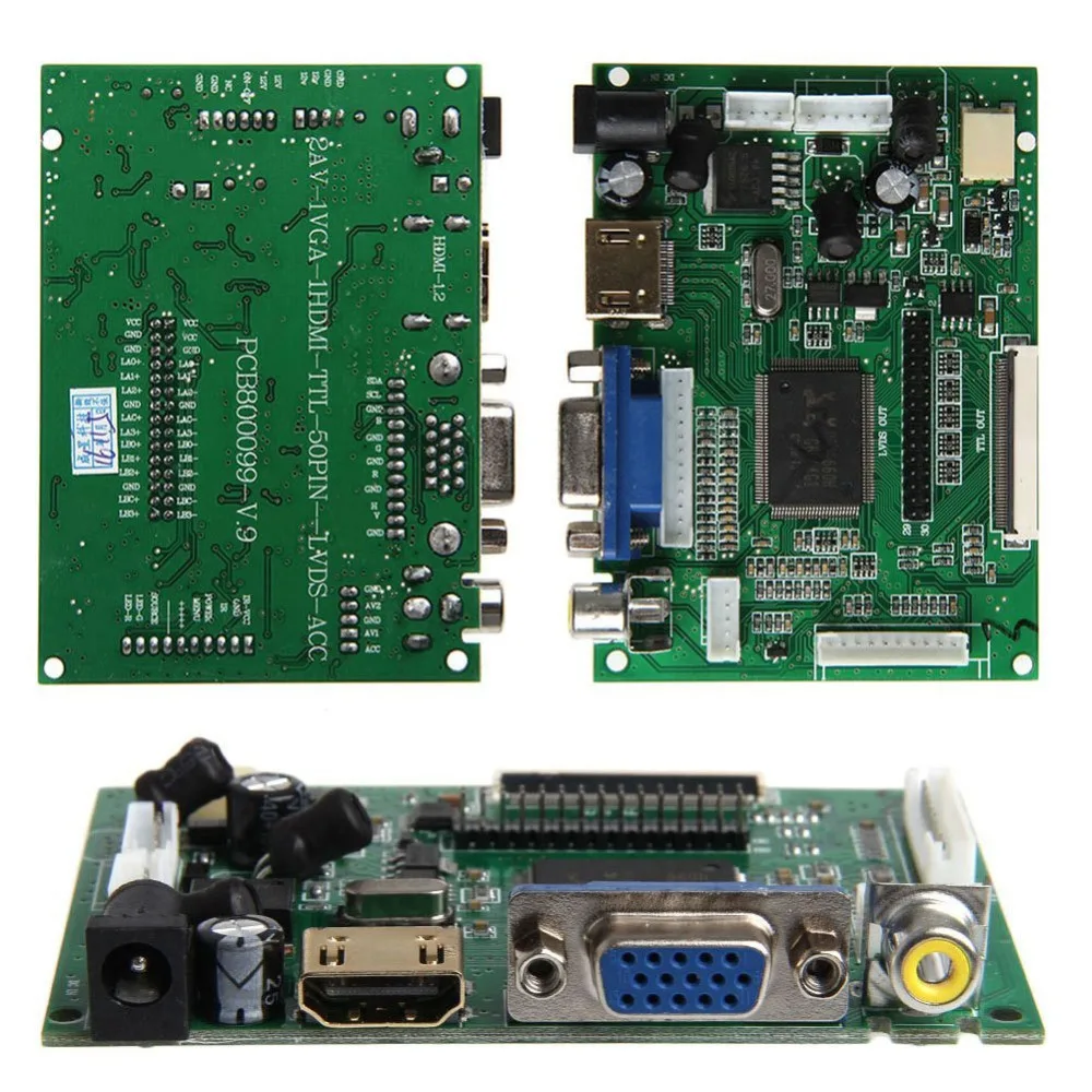 LCD Touch Screen Display Touchscreen Kit, TFT Monitor, HDMI, VGA Input, Driver Board, Raspberry Pi, AT070TN90, AT070TN92, 7 inch