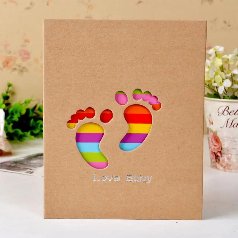 4/5/6/7/8 inch 100pcs/200pcs Pocket Interleaf Type Photo Album Photo Picture Storage Album for Kids Children Scrapbooking gift
