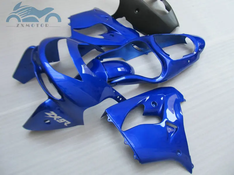 Customized full fairing kits for KAWASAKI Ninja 1998 1999 ZX9R ABS plastic racing fairings kit 98 99 ZX 9R dark blue body parts