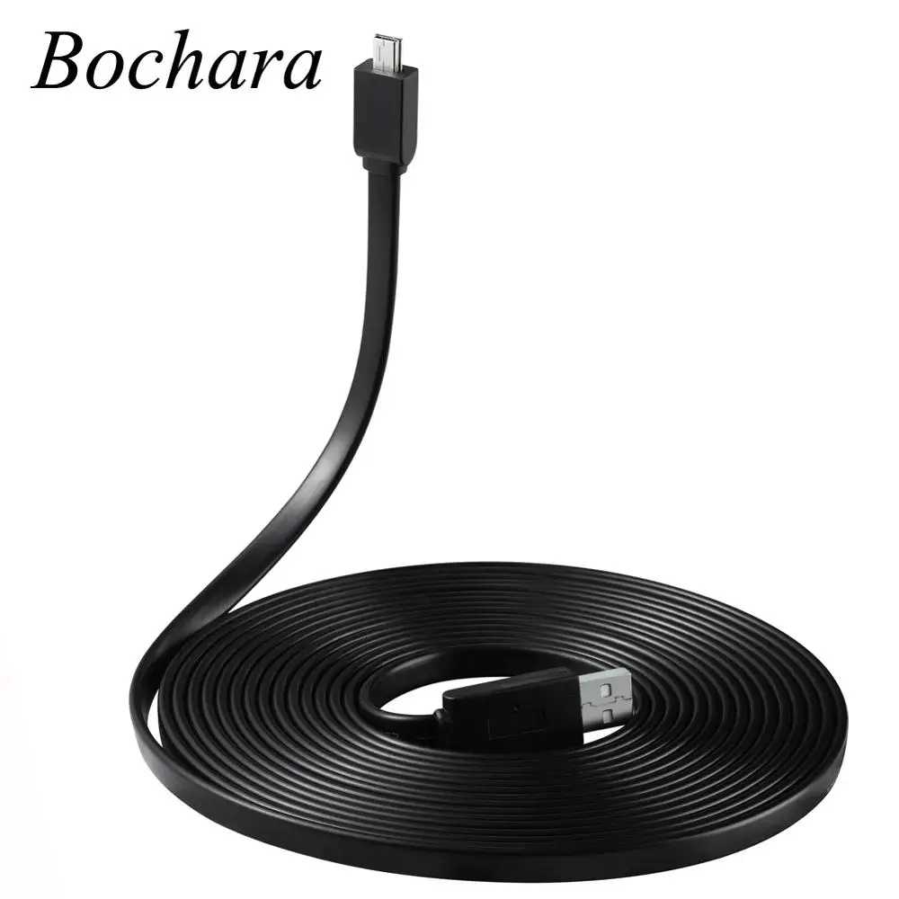 Bochara 5M 16FT płaski makaron Mini 5P kabel USB2.0 typ A męski na Mini 5P męski na MP3 MP4 5Pin czystej miedzi rdzenie