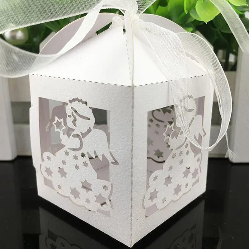 

50Pcs Laser Cut Candy Box Wedding Favors And Gifts Box Baby Shower Chocolate Box For Wedding Birthday Party Decoration Supplies