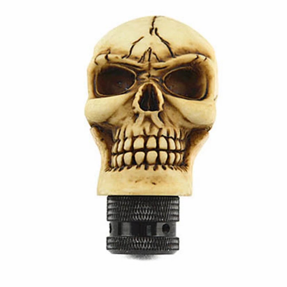 Universal Manual Car Gear stick Shift Shifter Lever Knob Wicked Carved Skull New Decoration