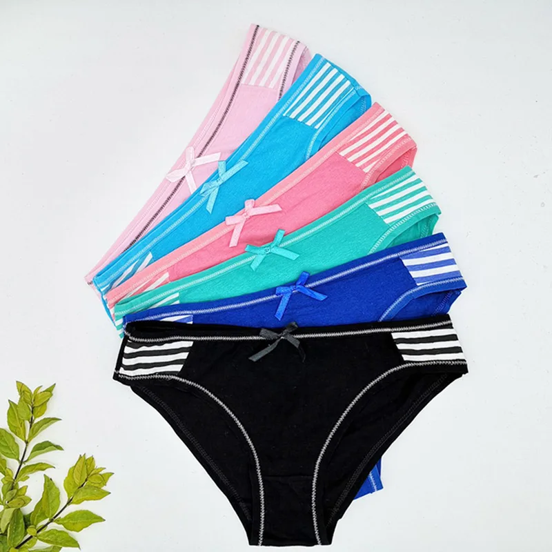 

OURBLOG 5pcs /lot Woman Underwear Cotton Plaid Female Girls Sexy Panties Ladies Briefs Knickers Intimates Lingerie For Women