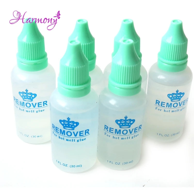 5 bottles 30ml Hot Melt Glue Remover For Keratin Hair Extensions