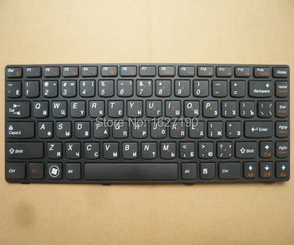 New RU Russian Keyboard for LENOVO B470 G470 V470 BLACK FRAME BLACK RU Laptop Keyboards