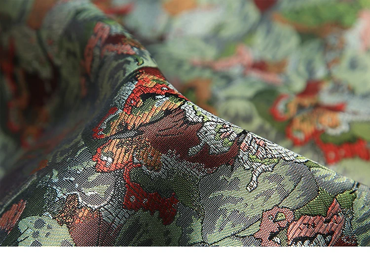 High quality 3D jacquard brocade fabric for dress cushion cover curtain table patchwork upholstery diy handmade cloth