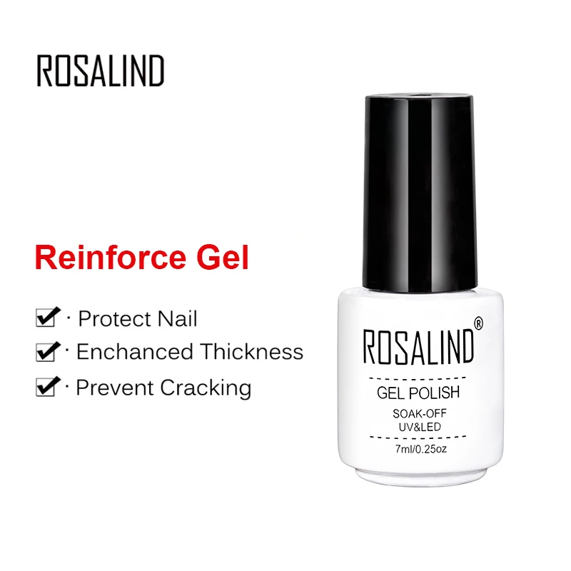 ROSALIND 7ml Basis Top Gel Für Nägel Primer Gel lak Nagellack Set Semi Permanent Nagel Foundation UV LED gel Lack Keine wischen