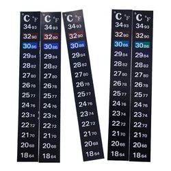 1/2/3/5 teile/los ändern Farb thermometer Streifen tragbare Aufkleben Temperatur Aufkleber Kleber klebrig für Aquarium Aquarium 30%