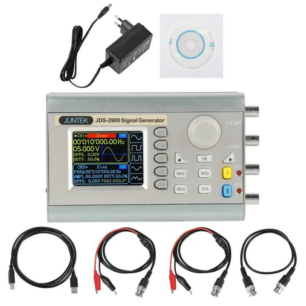 

New 60MHz JDS2900 Handheld Dual Channel DDS Function Signal Generator Pluse Signal Source