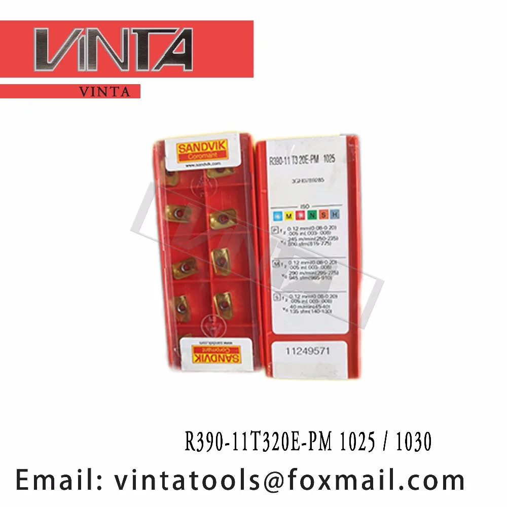 

high quality R390-11T320E-PM 1025 / 1030 cnc carbide milling inserts
