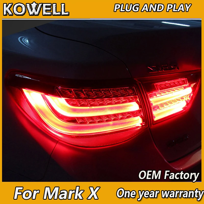 

KOWELL Car Styling for Toyota Reiz Tail Lights 2010 2011 2012 Mark X LED Tail Light Rear Lamp DRL+Brake+Park+Signal