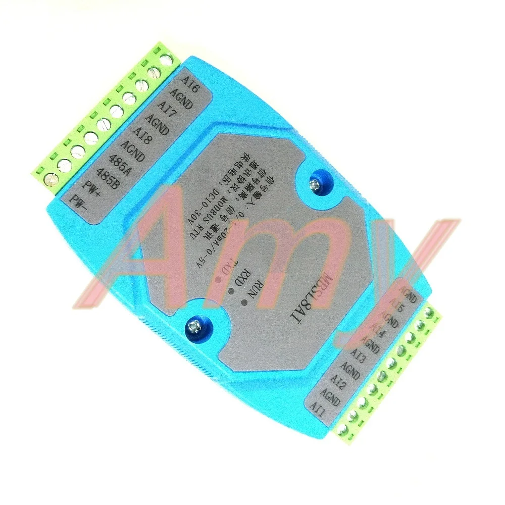 4-20mA/0-20mA 8 analog input isolation acquisition module, communication, RS485