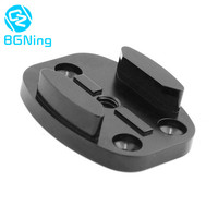 Aluminum CNC Black Flat Surface Tripod Mount Adapter for Gopro Hero 13 12 11 10 SJcam Yi DJI Action Camera w/ 1/4” Screw Hole
