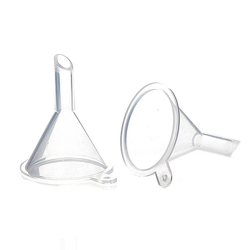 

Free Shipping 200Pcs/lot Plastic Mini Funnels for Perfume Liquids Small Funnel Wholesale