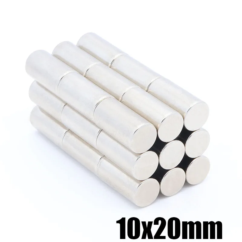 10pcs disc 10mmx20mm super strong cylindrical magnet neodymium magnet 10 * 20mm N35 magnet rare earth magnet 10x20 mm