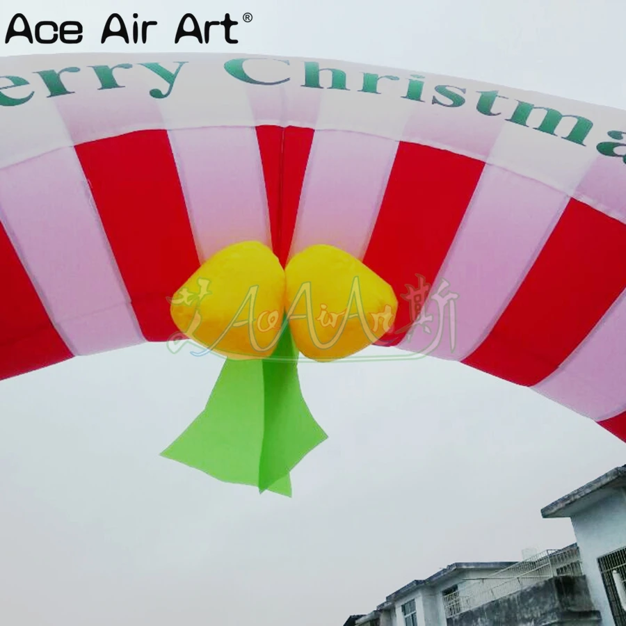 ราคาถูกเทศกาลคริสต์มาส Archway Inflatable Candy Arch Sweety Crutches Entrance Gate พร้อมเครื่องเป่าลมภายในโดย Ace Air Art