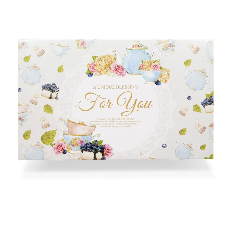 100pcs British Flower cupcake boxes Gift Packaging Wedding Party Maccaron baking Package Vintage Floral Kraft paper cake box