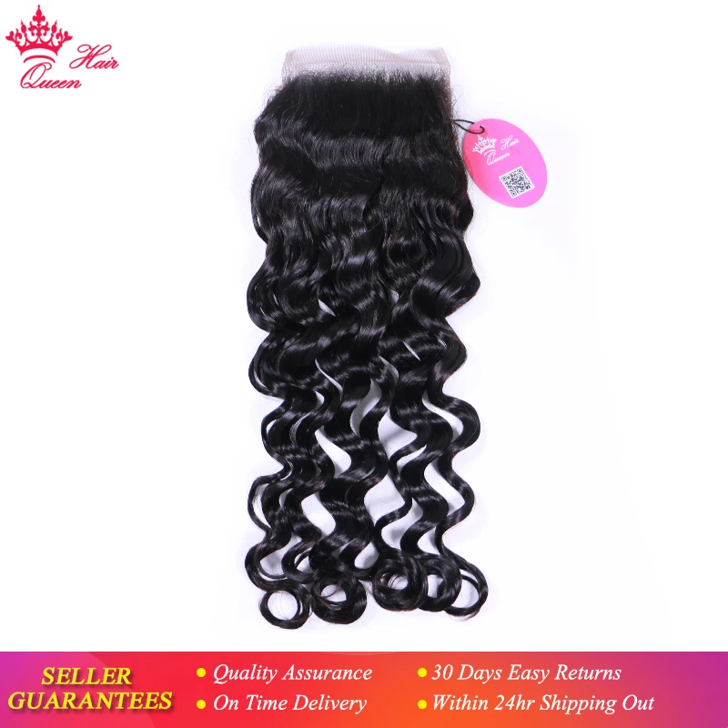 

Real Invisible HD Lace Closure Natural Wave Brazilian Virgin Raw Hair More Weave 100% Human Hair Queen Hair Official Store