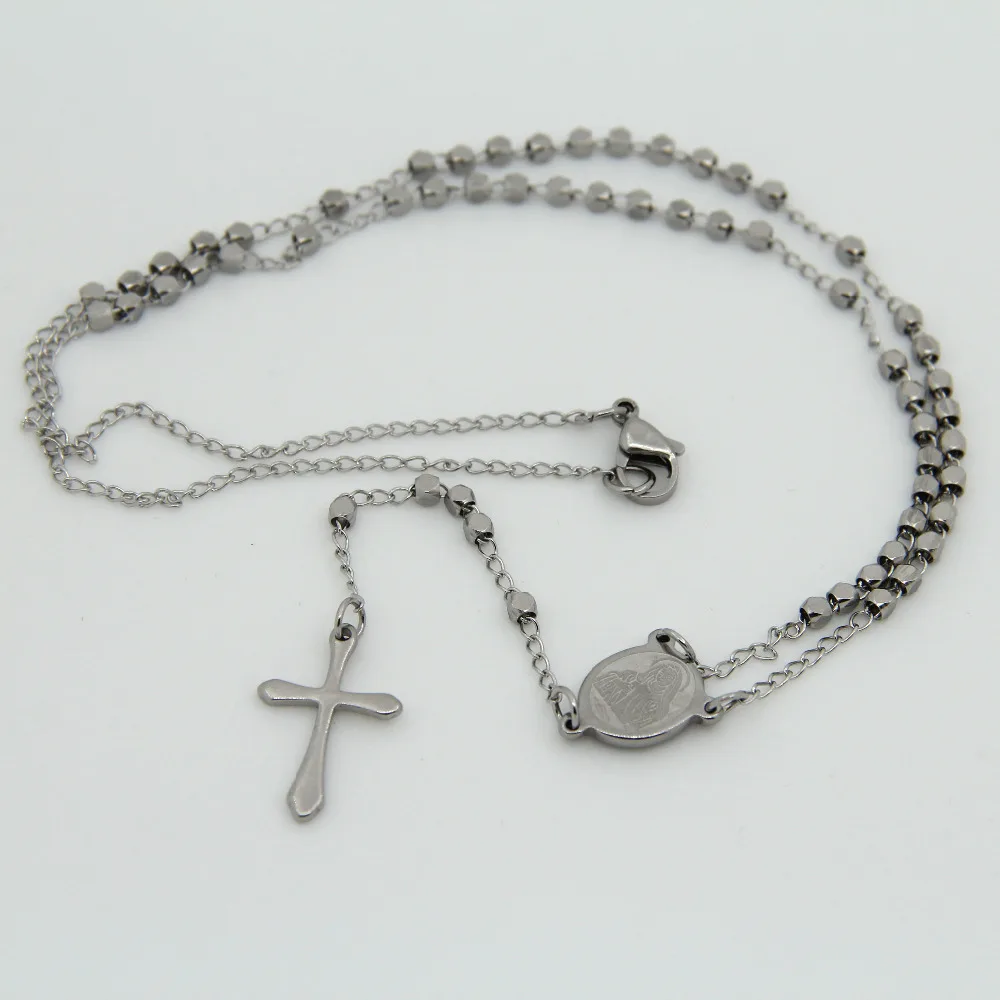 Hot Sale New Classic Collares Mujer Collier Male Cross Pendant Necklace Charm Steel Chain Fashion Jewelry