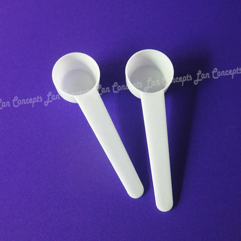 5g Food Grade PP Spoon 10ML Plastic Measuring Scoop 5 gram Measure Spoons for milk powder Liquid - white 1000pcs/lot wholesale