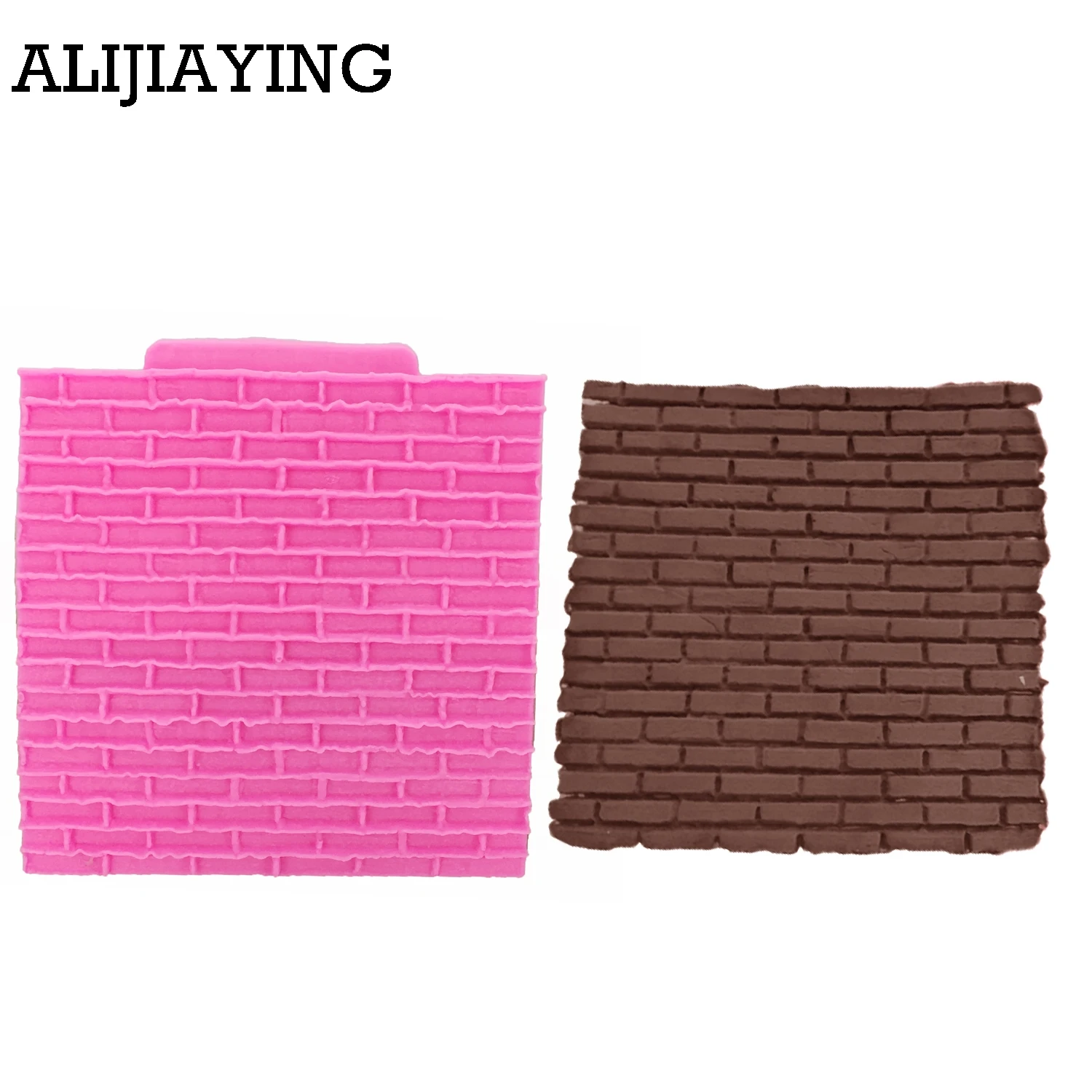 M0946 Stone Wall Line Grain Forms Silicone Impression Texture lace Mat Sugarcraft Fondant Mould Cake decorating tools