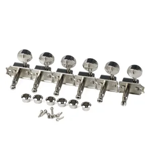 FLOOR SILVER SILVER 6 IN LINE VINTAGE GUITARY MACHINE HEADS TUNDERS PEGS KEYS 6R GUITAR ACCESSORIES 8 Main Sales Tarraxa Guitar - №5