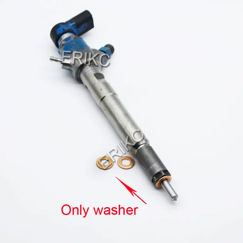 ERIKC 10PCS Nozzle Gasket Ring 2mm Common Rail Injection Copper Washer for Siemens Piezo Injector Heat Shield
