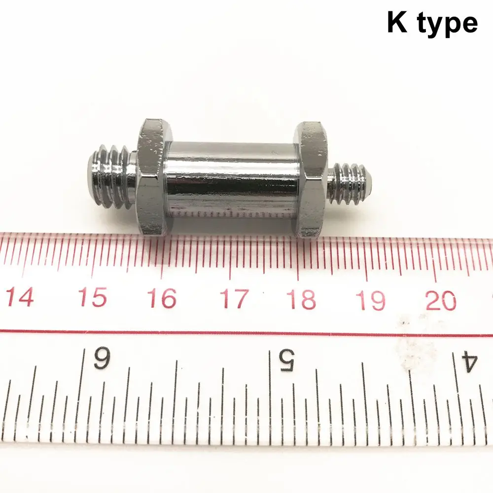 6in1 1/4 ''Ke 3/8'' Female Male Thread Spigot Stud Perangkat Adapter Sekrup Konversi untuk Payung Flash Light Tripod Aksesori Studio