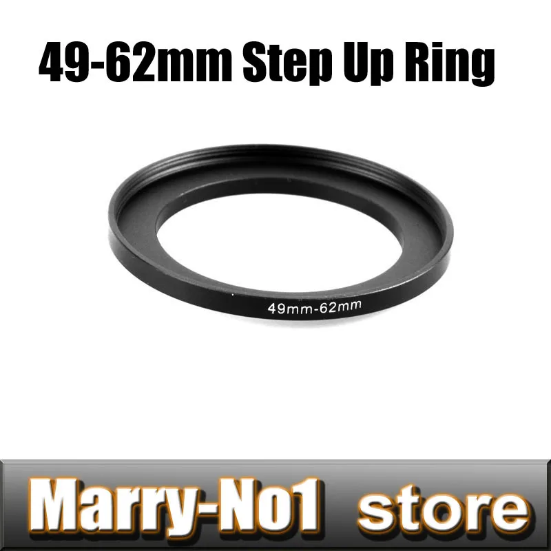 Free shipping + Trcking Number Black Step Up Filter Ring Lens Ring 49mm to 62mm 49mm -62mm