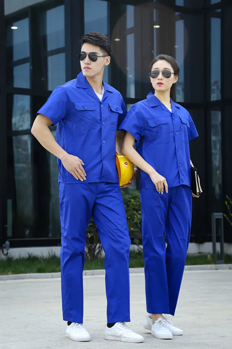 Sommer Arbeitskleidung Auto Reparatur Arbeitskleidung Kleidung Männer Overalls Arbeiter Mechaniker Uniform Auto Werkstatt Anzug Fabrik Arbeitsuniform