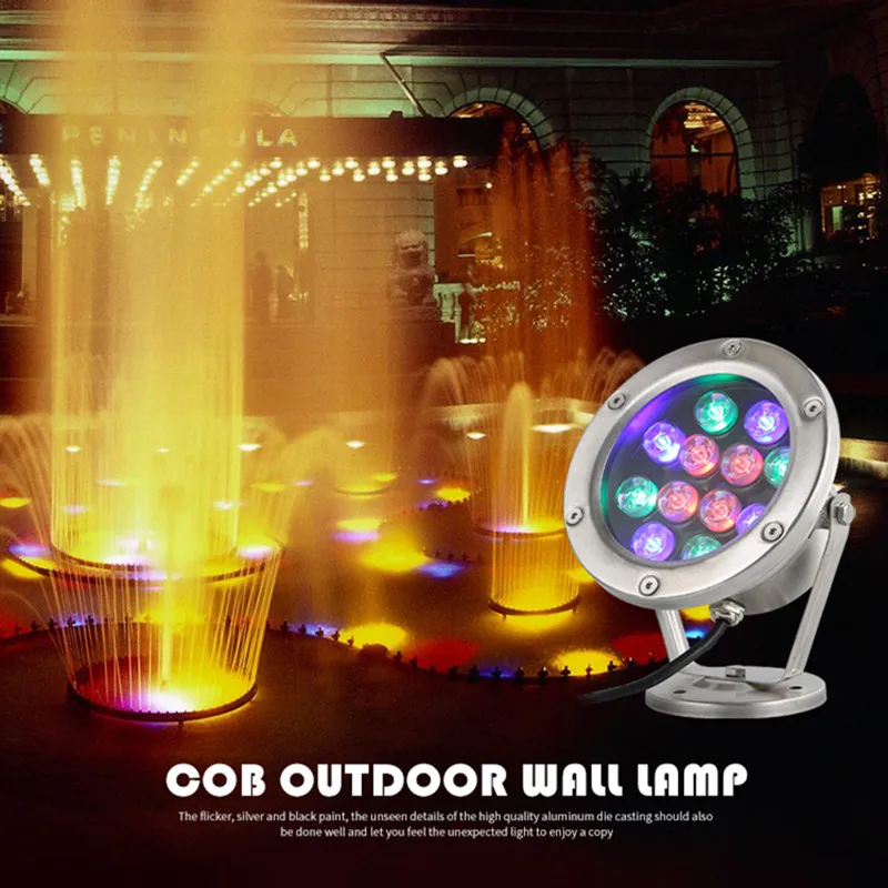 Luz Led Ip68 para estanque, luces subacuáticas para piscina y pecera, accesorios de iluminación de paisaje, lámpara de punto RGB