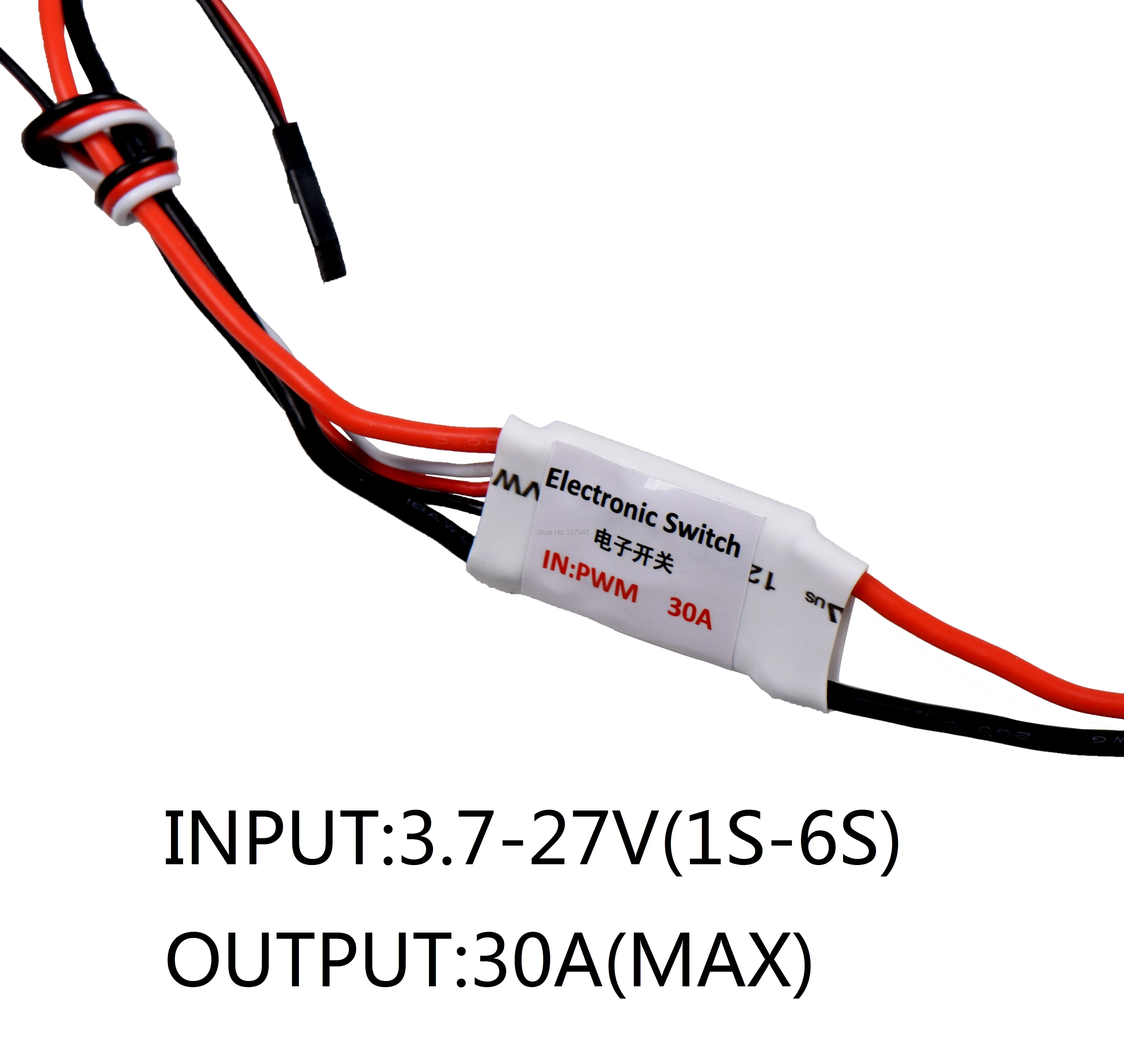 5A 8A 10A 30A 40A 1-6s Electronic Switch PWM Input for RC FPV Models Airplane Led Light Controller Engine Switch Interruptor