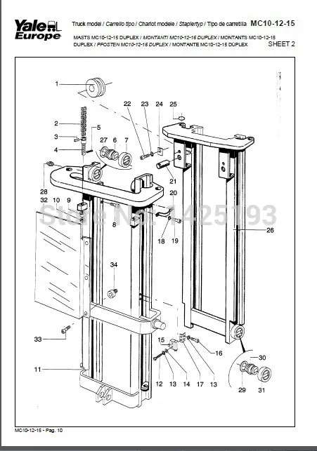 

Yale Wiring Diagrams , Service Manuals- Class 2 2014year