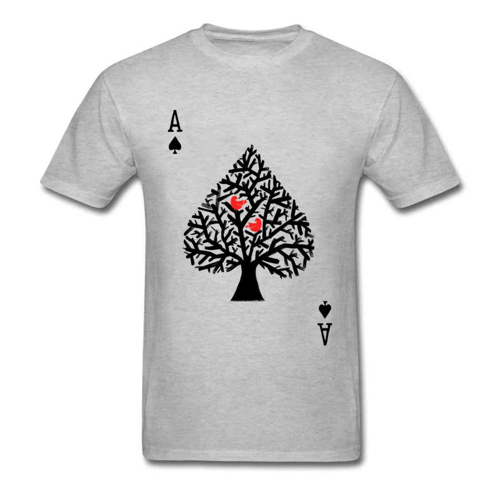 Playing Card Men T-Shirts Funny Poker Ace Of Spade Cool Tshirt Spades Men Custom Made Shirts Family Tee Shirt Free Shipping